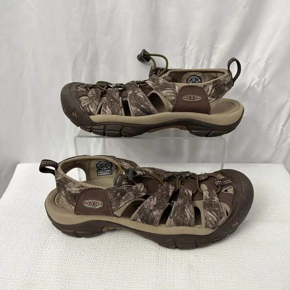 Keen Newport H2 Sport Sandals Men's Size 8.5 Brown Camouflage